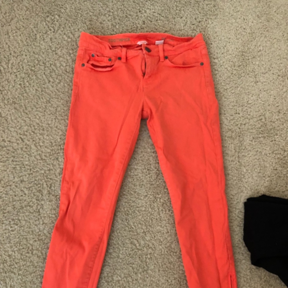 Jcrew ankle zipper jeans
